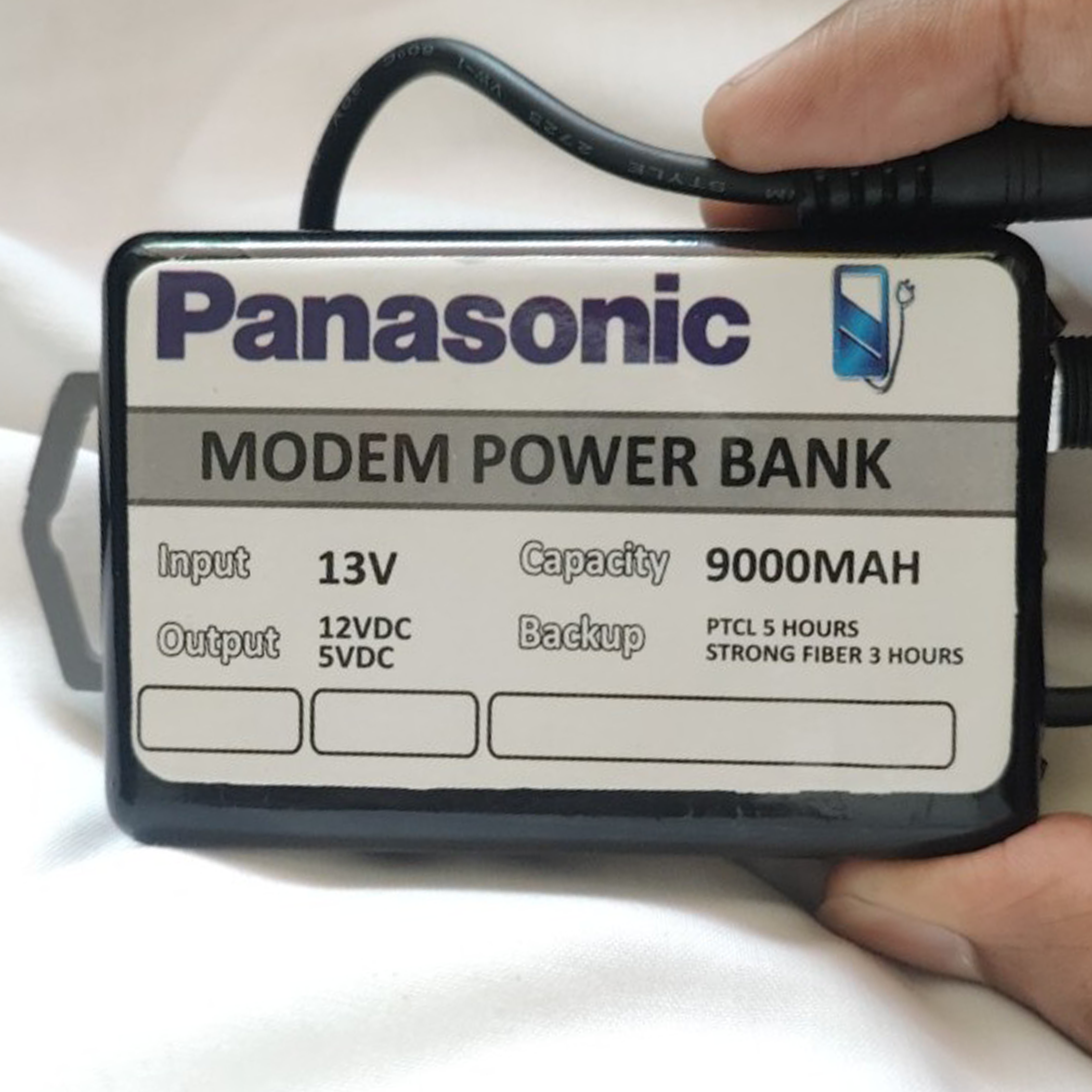 WiFi Router UPS Power Bank 12 Volts 1A 1.5A Tp Link Tenda PTCL Fiber 12v Router