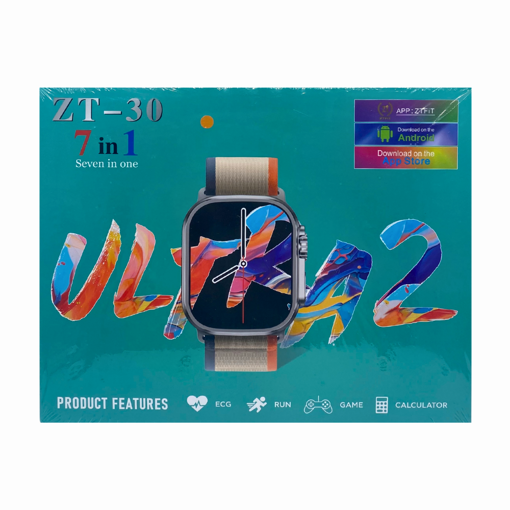 Ultra 7-in-1 Smart Watch Kit | HD Display with Metal & Rubber Straps | Calls & Health
